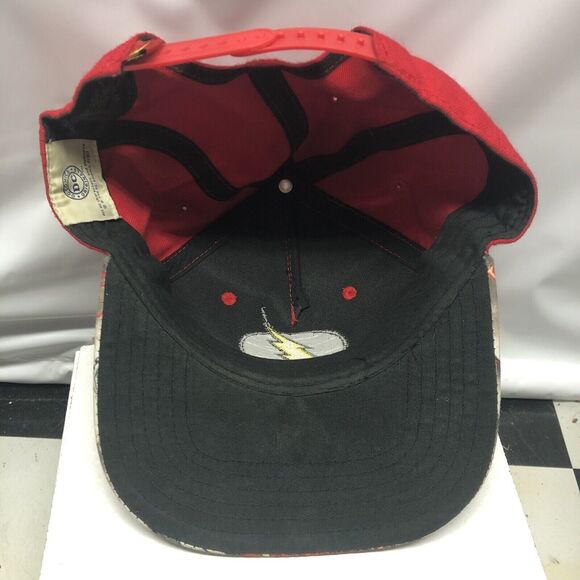 The Flash DC Comics Snapback Adjustable Hat Cap Red Lightning Bolt Graphic Bill - Picture 9 of 11